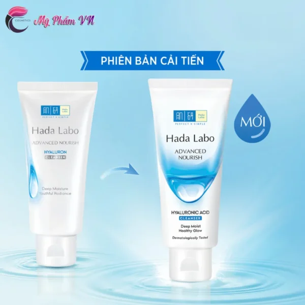 Kem Rửa Mặt Sạch Sâu Dưỡng Ẩm Hada Labo Advanced Nourish Hyaluronic Acid Cleanser 80g