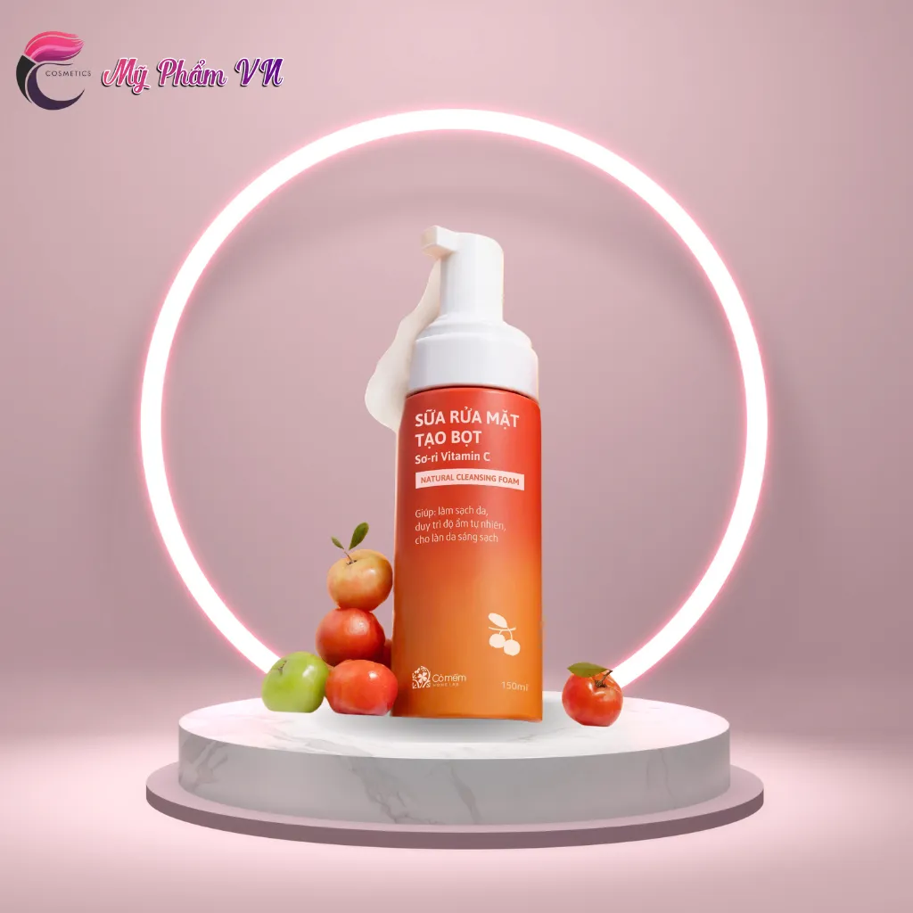 Sữa Rửa Mặt Tạo Bọt Sơ Ri Vitamin C